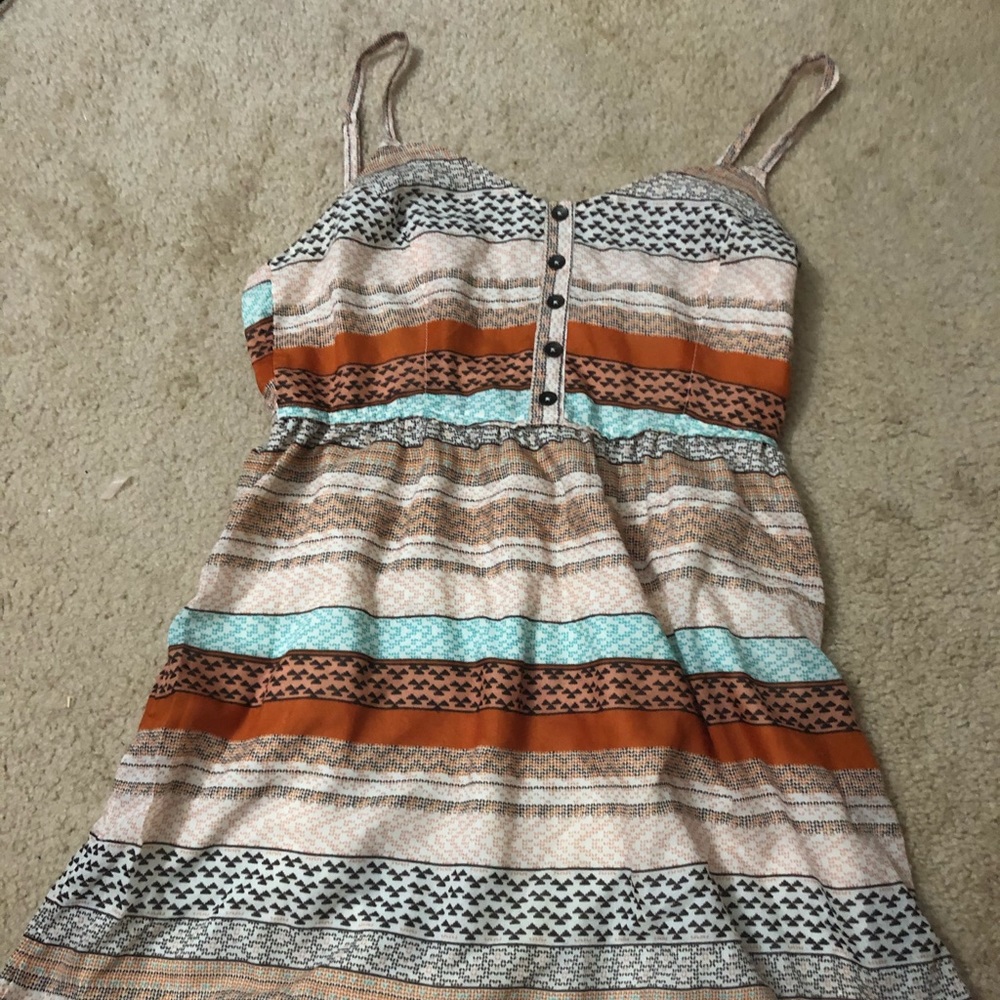 Brown Striped Dress